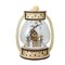 Roman 9.75" Clear and Beige LED Woodland Christmas Dome Lantern Tabletop Decoration